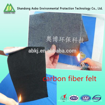 Fibra de carbono perforada fieltro resistente al fuego en china